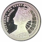 1 Pound - Elizabeth II Queen Victoria - Gothic Head reverse image