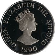 2 Pounds - Elizabeth II Queen Mother's 90th Birthday; Silver Proof Issue obverse image