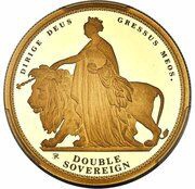 2 Sovereigns - Elizabeth II Una and the Lion, United Kingdom, 2019 reverse image