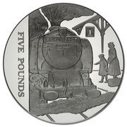 5 Pounds - Elizabeth II The Royal Scott; Silver Proof, United Kingdom, 2004 reverse image