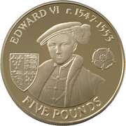 5 Pounds - Elizabeth II Edward VI reverse image