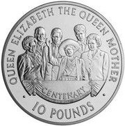 10 Pounds - Elizabeth II Queen Mother’s 100th Birthday, United Kingdom, 2000 reverse image