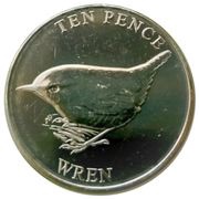 10 Pence - Elizabeth II Wren, United Kingdom, 2021 reverse image