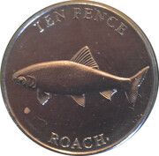 10 Pence - Charles III Roach, United Kingdom, 2023 reverse image