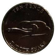 10 Pence - Charles III Smooth Snake, United Kingdom, 2023 reverse image