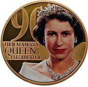50 Pence - Elizabeth II 90th Birthday of Queen Elizabeth II, United Kingdom, 2016 reverse image