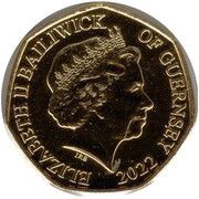 50 Pence - Elizabeth II Defender of the Faith; Gold Plated obverse image