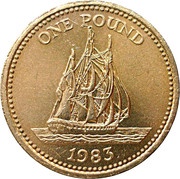 1 Pound - Elizabeth II reverse image