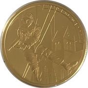 1 Pound - Elizabeth II D-Day Landing 01.20; Gold Proof, United Kingdom, 2019 reverse image