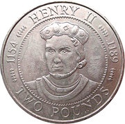2 Pounds - Elizabeth II King Henry II, United Kingdom, 1991 reverse image