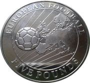 5 Pounds - Elizabeth II European Football, United Kingdom, 1996 reverse image