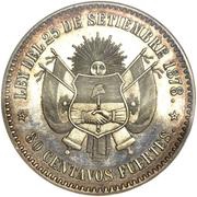 80 Centavos Fuertes Pattern reverse image
