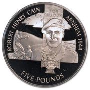 5 Pounds - Elizabeth II Victoria Cross - Robert Henry Cain, United Kingdom, 2006 reverse image