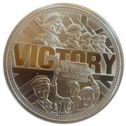 10 Pounds - Elizabeth II VE Day, United Kingdom, 2015 reverse image