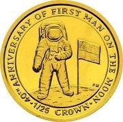 1⁄25 Crown - Elizabeth II First Man on the Moon reverse image