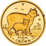 1⁄25 Crown - Elizabeth II Manx Cat reverse image