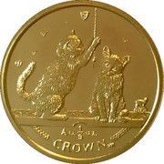 ⅕ Crown - Elizabeth II Somali Cat, United Kingdom, 2001 reverse image