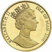 1 Crown - Elizabeth II Scottish Fold Cat; Gold obverse image