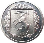 10 Pence - Elizabeth II 3rd portrait, United Kingdom, 1985-1987 reverse image