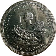 1 Crown - Elizabeth II Tynwald, United Kingdom, 1979 reverse image