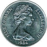 1 Crown - Elizabeth II Commonwealth Parliamentary Conference; Tynwald Hill obverse image