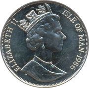 1 Crown - Elizabeth II 3nd portrait; Wedding obverse image
