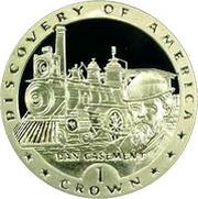 1 Crown - Elizabeth II Dan Casement; Silver Proof, United Kingdom, 1992 reverse image