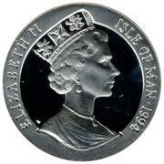 1 Crown - Elizabeth II Three players, one kicking; Silver Proof obverse image