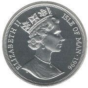 1 Crown - Elizabeth II Robert Burns - Writing obverse image