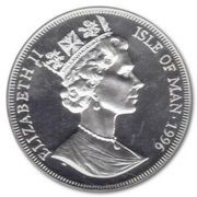 1 Crown - Elizabeth II Fuchsia; Silver Proof obverse image