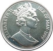 1 Crown - Elizabeth II Queen Mother - Honeymoon departure obverse image