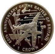 1 Crown - Elizabeth II 60th Anniversary of the Battle of Britain, United Kingdom, 2000 reverse image