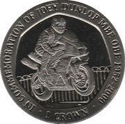1 Crown - Elizabeth II Joey Dunlop, United Kingdom, 2001 reverse image