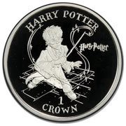 1 Crown - Elizabeth II Casting a Spell; Silver Proof, United Kingdom, 2001 reverse image