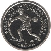 1 Crown - Elizabeth II World Cup Japan - Korea, United Kingdom, 2002 reverse image