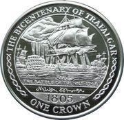 1 Crown - Elizabeth II Battle of the Nile, United Kingdom, 2005 reverse image