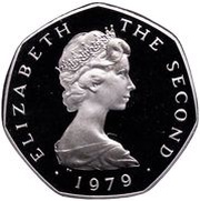 50 Pence - Elizabeth II Day of Tynwald; Platinum Proof obverse image