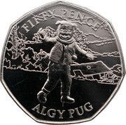 50 Pence - Elizabeth II Algy Pug, United Kingdom, 2020 reverse image