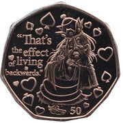 50 Pence - Elizabeth II The White Queen, United Kingdom, 2021 reverse image
