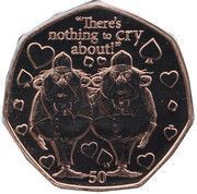 50 Pence - Elizabeth II Tweedle Dee and Tweedle Dum, United Kingdom, 2021 reverse image