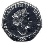 50 Pence - Elizabeth II Platinum Jubilee - Long Live Our Noble Queen; Silver and Gold Plated obverse image
