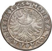 6 Kreuzers - Christian, Bohemia, 1665 reverse image