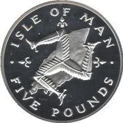 5 Pounds - Elizabeth II 2nd portrait, United Kingdom, 1981-1983 reverse image
