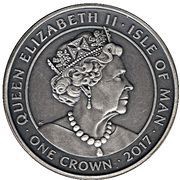 1 Crown - Elizabeth II Harald Fairhair obverse image