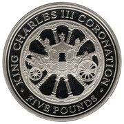 5 Pounds - Charles III Coronation, United Kingdom, 2023 reverse image