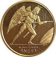 ¼ Angel - Elizabeth II Archangel Michael reverse image
