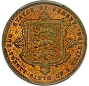 1⁄26 Shilling - Victoria Pattern, United Kingdom, 1866 reverse image