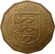 ¼ Shilling - Elizabeth II 1st portrait, United Kingdom, 1964 reverse image