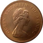 1 Penny - Elizabeth II 2nd portrait obverse image