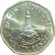 20 Pence - Elizabeth II Corbière Lighthouse, United Kingdom, 1983-1997 reverse image